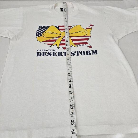 Vintage 1990 Operation Desert Storm Iraq Made In USA Single Stitch Mens Large - Picture 8 of 9